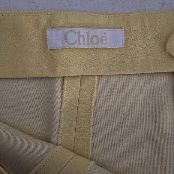 CHLOÉ Yellow Mini Skirt Size FR 34 US 2 - Picture 4 of 6